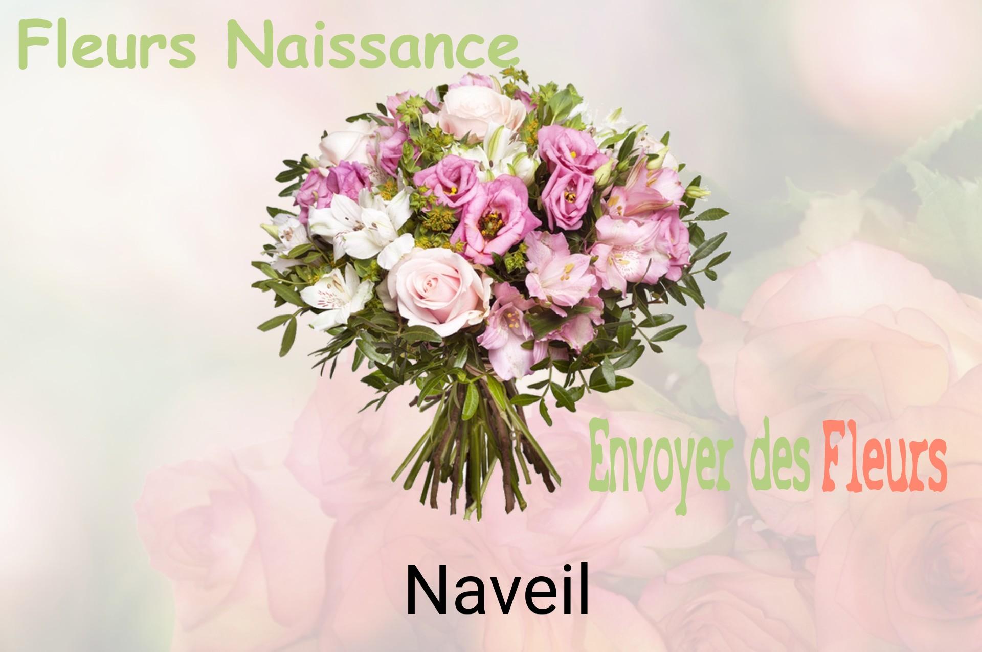 Bouquet de fleurs de naissance livré à Naveil